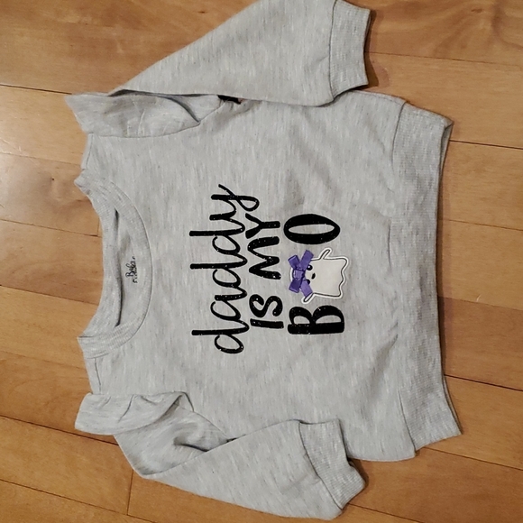 Baby Essentials 2 pc "Daddy is My Boo" Halloween outfit Size 12 18 24 mo NWT - Picture 3 of 5